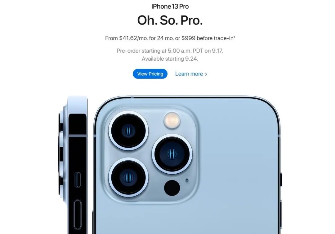 罕见降价！iPhone 13来了！新色远峰蓝、小“刘海”、超强摄影、120HZ高刷 